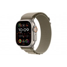 Умные часы Apple Watch Ultra 2 GPS + Cellular, 49mm Titanium Case with Olive Alpine Loop - Medium Band fits 145–190mm wrists